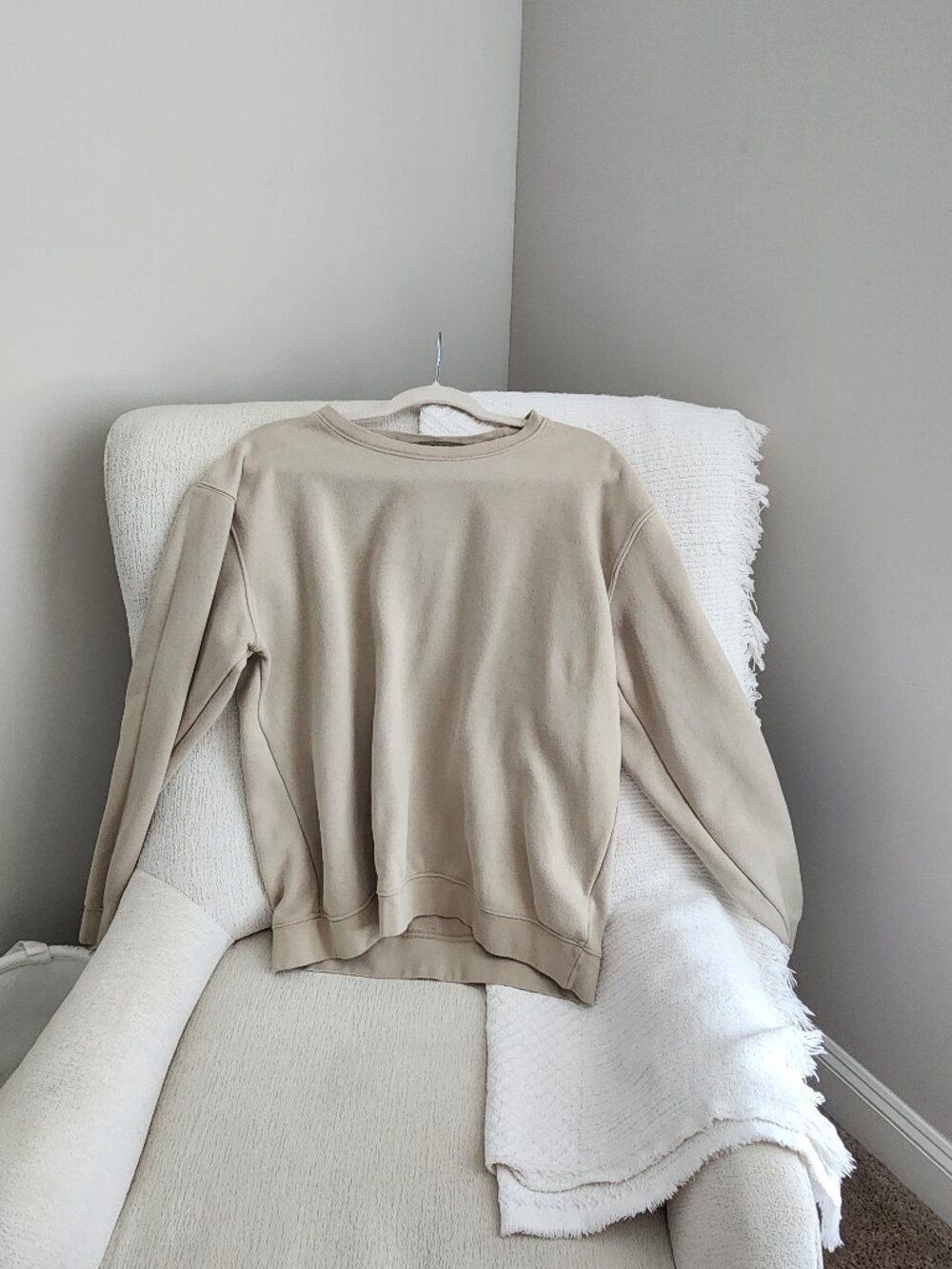 Beige Crewneck Sweater